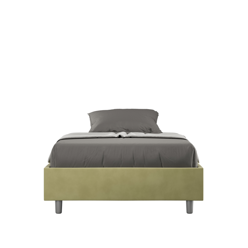 Letto Sommier imbottito Matrimoniale francese 140x190 cm Azelia