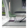 Sedia in microfibra Nandy 48.5cm X 49.5cm H 80cm Stones