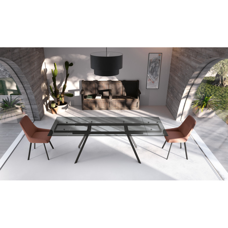 Tavolo Allungabile 160 / 240 x 90 cm Smokey 90cm X 160 / 240cm H 76cm Stones