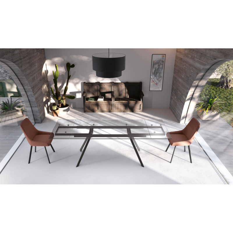 Tavolo Allungabile 160 / 240 x 90 cm Smokey 90cm X 160 / 240cm H 76cm Stones