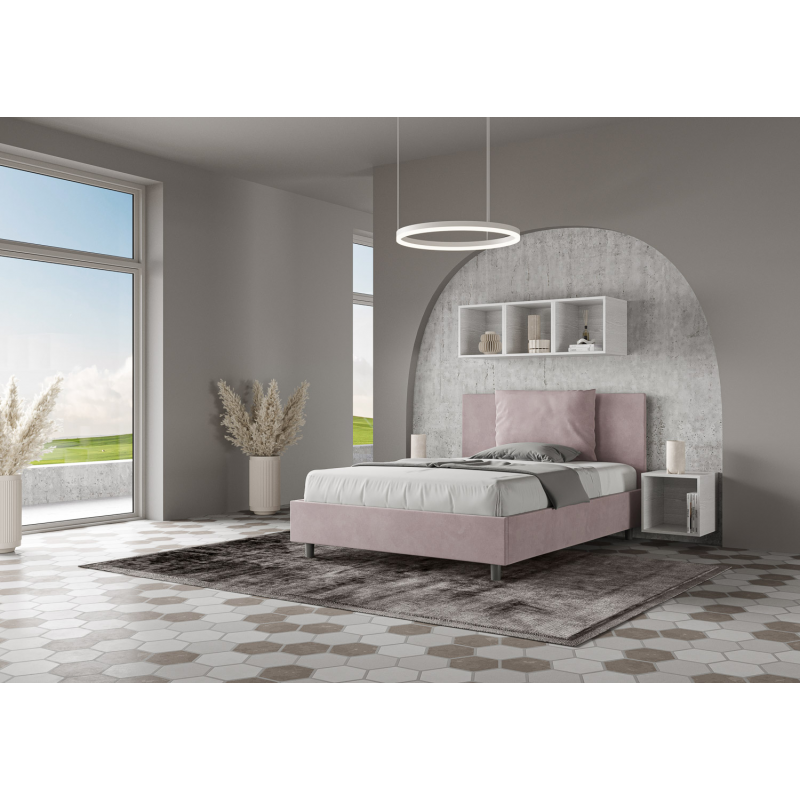 Letto imbottito Matrimoniale francese 140x190 cm Antea