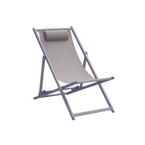 Set 4 sdrai mare alluminio tortora Moia resistenti e leggeri