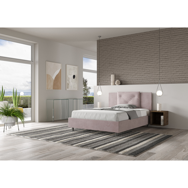 Letto imbottito Matrimoniale francese 140x190 cm Appia