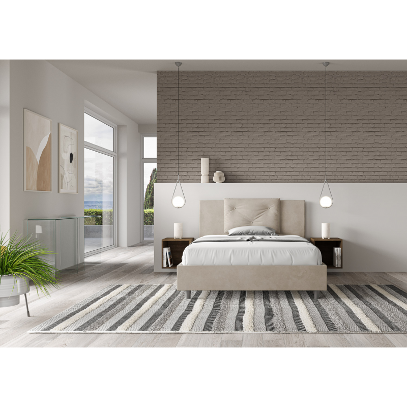 Letto imbottito Matrimoniale francese 140x190 cm Appia