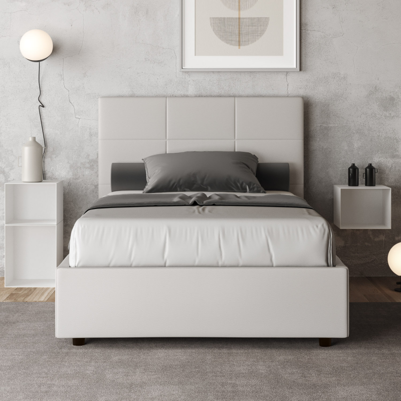 Letto imbottito Matrimoniale francese 140x190 cm Mika