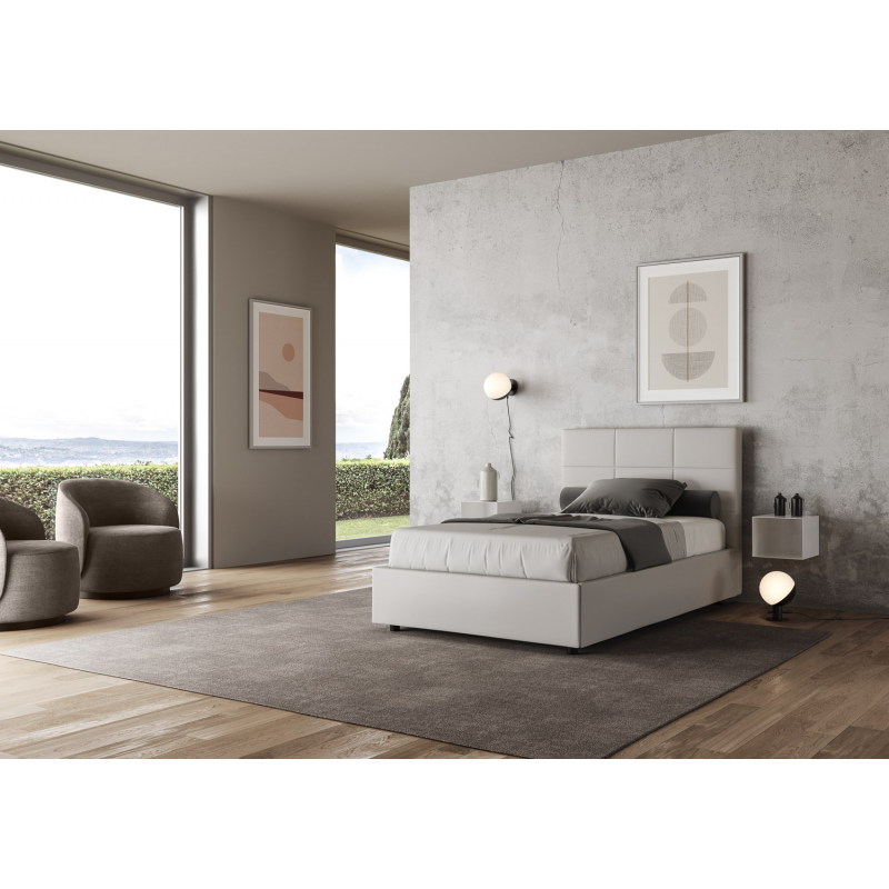 Letto imbottito Matrimoniale francese 140x190 cm Mika