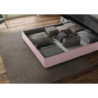 Letto imbottito Matrimoniale francese 140x190 cm Mika