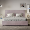 Letto imbottito Matrimoniale francese 140x190 cm Mika