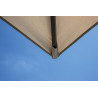 Ombrellone Roma 3x3 m antracite Made in Italy Moia robusto e elegante