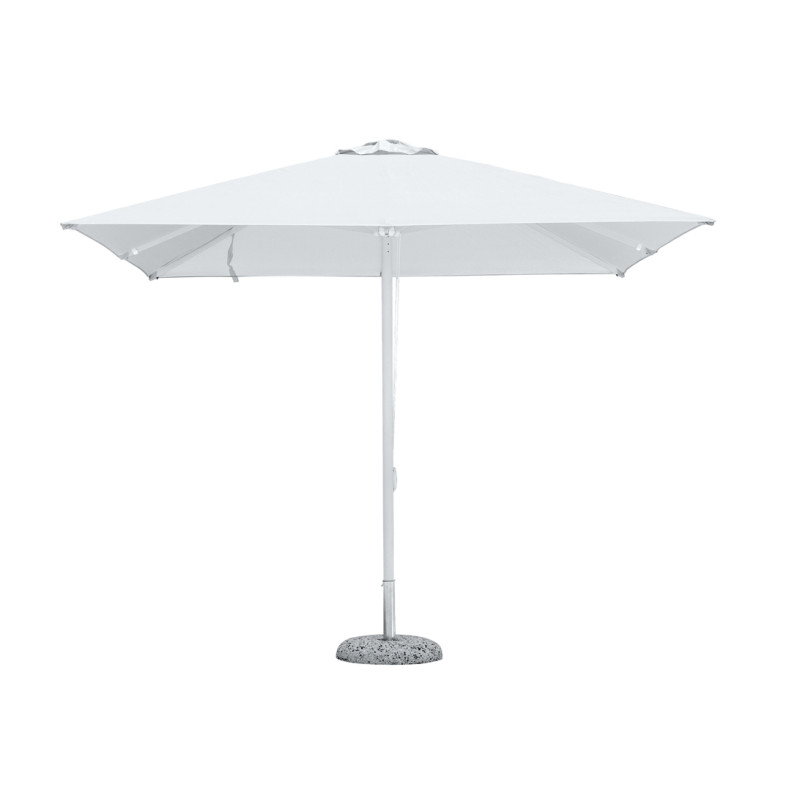 Ombrellone Roma 3x3 m bianco Made in Italy Moia elegante e resistente
