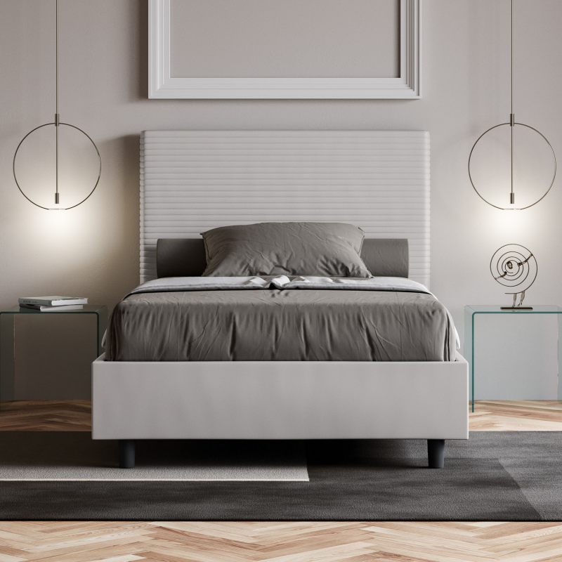 Letto imbottito Matrimoniale francese 140x190 cm Focus
