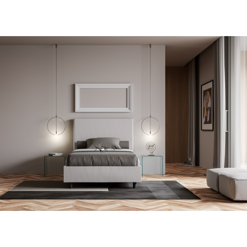 Letto imbottito Matrimoniale francese 140x190 cm Focus