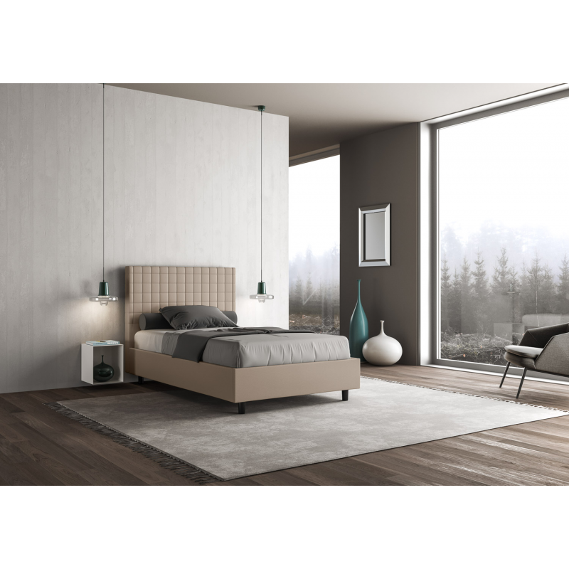 Letto imbottito Matrimoniale francese 140x190 cm Sunny