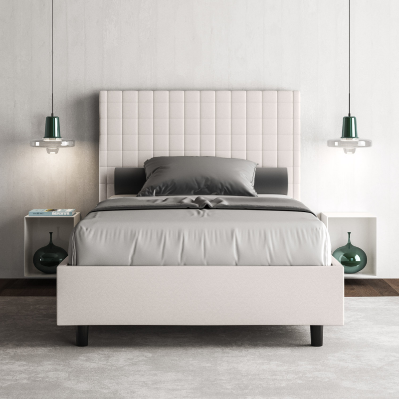 Letto imbottito Matrimoniale francese 140x210 cm Sunny