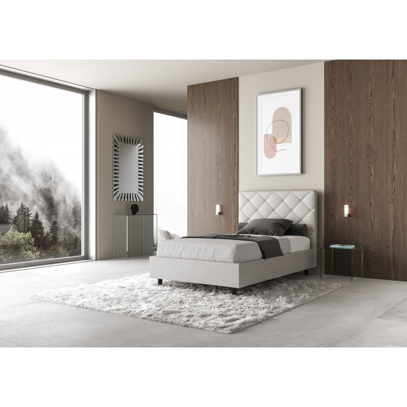 Letto imbottito Matrimoniale francese 140x190 cm Priya