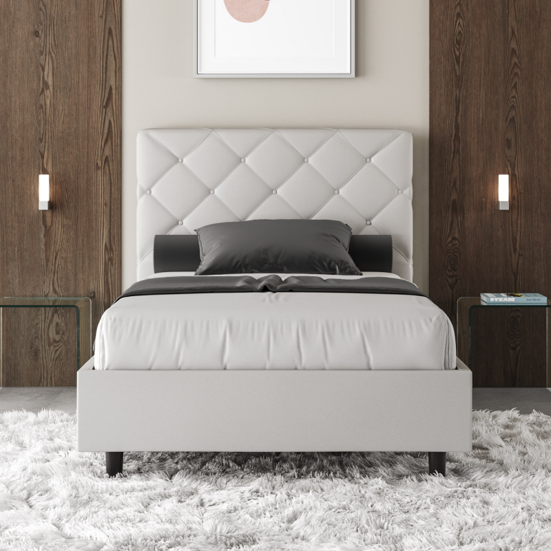 Letto imbottito Matrimoniale francese 140x210 cm Priya