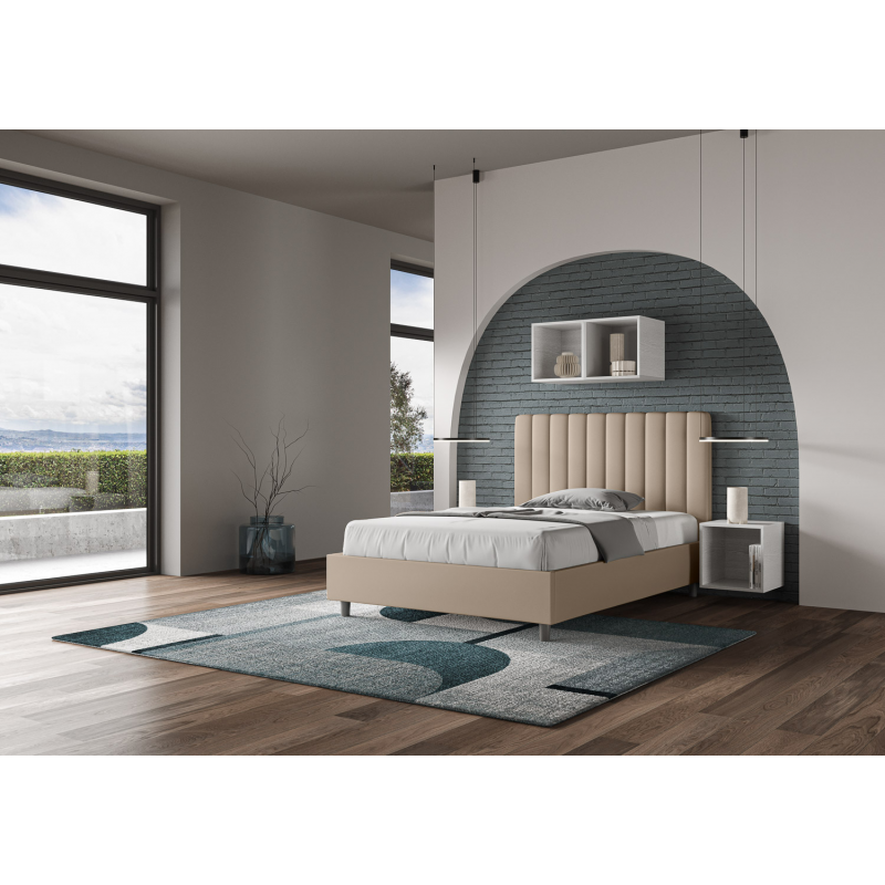 Letto imbottito Matrimoniale francese 140x190 cm Agueda