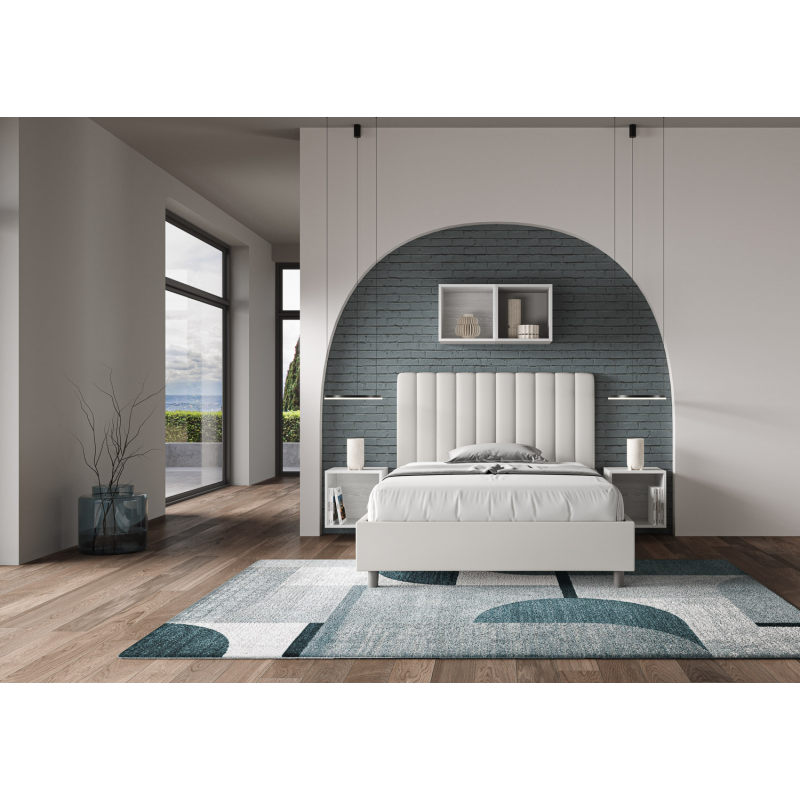 Letto imbottito Matrimoniale francese 140x190 cm Agueda