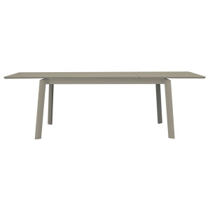 Tavolo alluminio allungabile San Donato tortora Moia 180-240x90