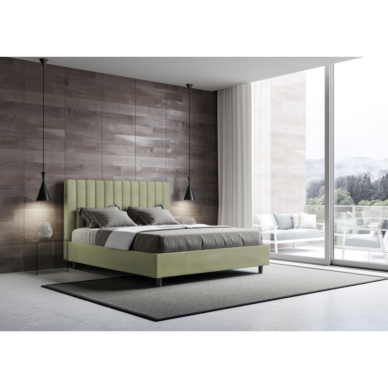 Letto imbottito Matrimoniale francese 140x190 cm Agueda
