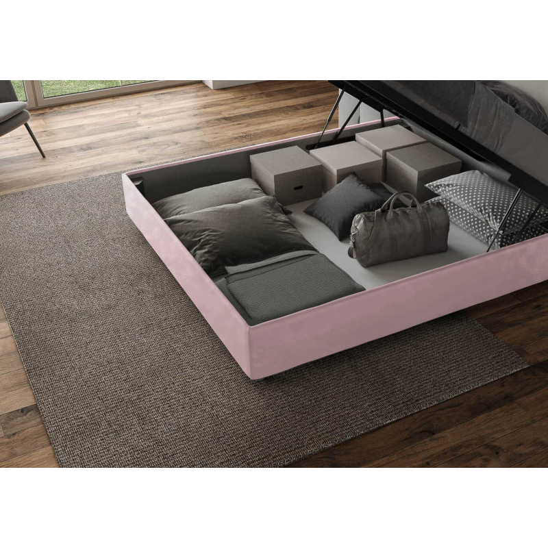 Letto imbottito Matrimoniale francese 140x190 cm Agueda