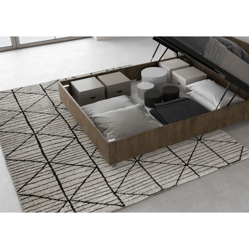 Letto Matrimoniale francese 140x190 cm testata dritta Demas