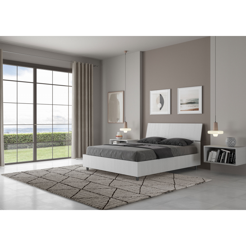 Letto Matrimoniale francese 140x190 cm testata inclinata Demas