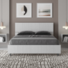 Letto Matrimoniale francese 140x190 cm testata inclinata Demas