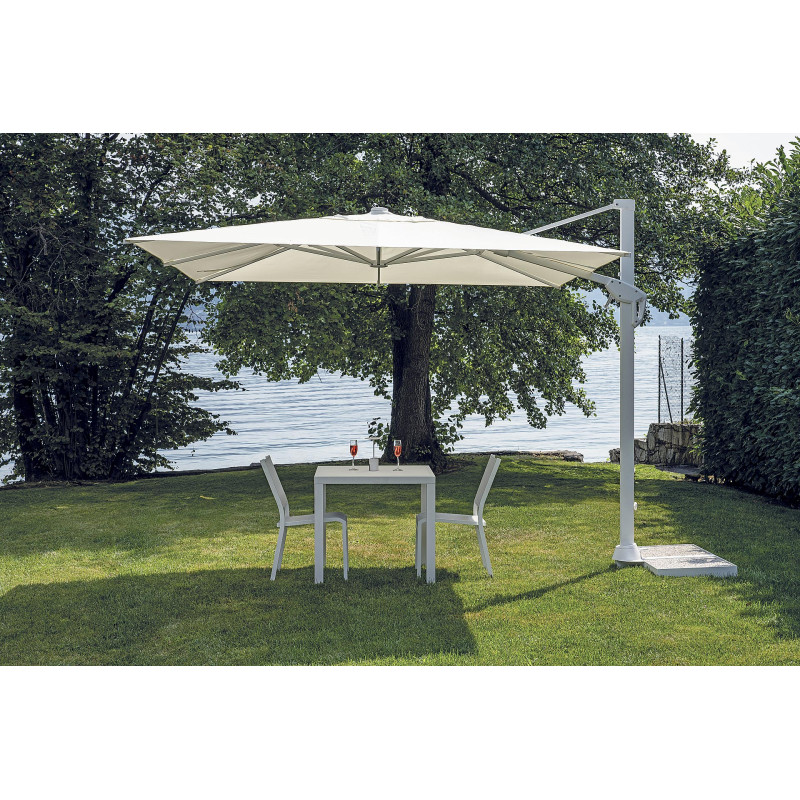 Ombrellone Tennessee 3x3 m palo centrale bianco Moia
