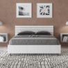 Letto Matrimoniale francese 140x190 cm testata dritta con doghe Ankel