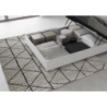 Letto Matrimoniale francese 140x190 cm testata inclinata con doghe Ankel