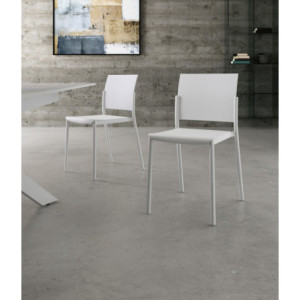 Set di 4 Sedie in polipropilene Venus 52.5cm X 55cm H 81cm Stones
