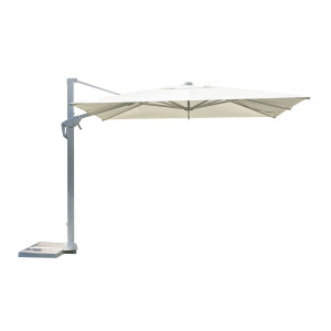 Ombrellone Tennessee 3x4 m bianco palo centrale robusto ed elegante