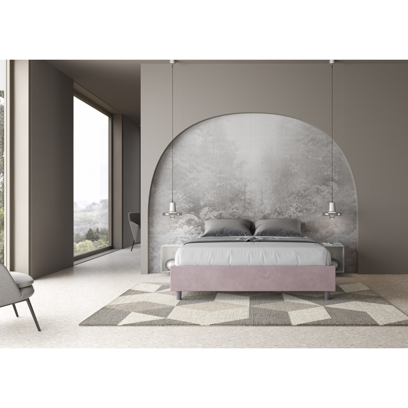 Letto Sommier imbottito Matrimoniale 160x190 cm Azelia