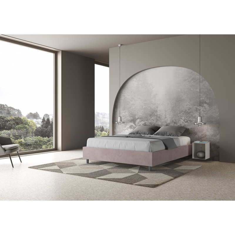 Letto Sommier imbottito Matrimoniale 160x190 cm Azelia