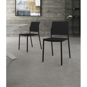 Set di 4 Sedie in polipropilene Venus 52.5cm X 55cm H 81cm Stones