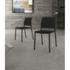 Set di 4 Sedie in polipropilene Venus 52.5cm X 55cm H 81cm Stones