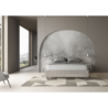 Letto Sommier imbottito Matrimoniale 160x190 cm tessuto Labirinto Azelia