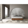 Letto Sommier imbottito Matrimoniale 160x190 cm tessuto Era Azelia