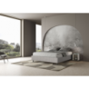 Letto Sommier imbottito Matrimoniale 160x190 cm tessuto Aragona Azelia