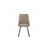 Set di 4 Sedie in Microfibra Fox 48cm X 60cm H 87cm Stones