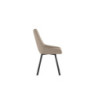Set di 4 Sedie in Microfibra Fox 48cm X 60cm H 87cm Stones