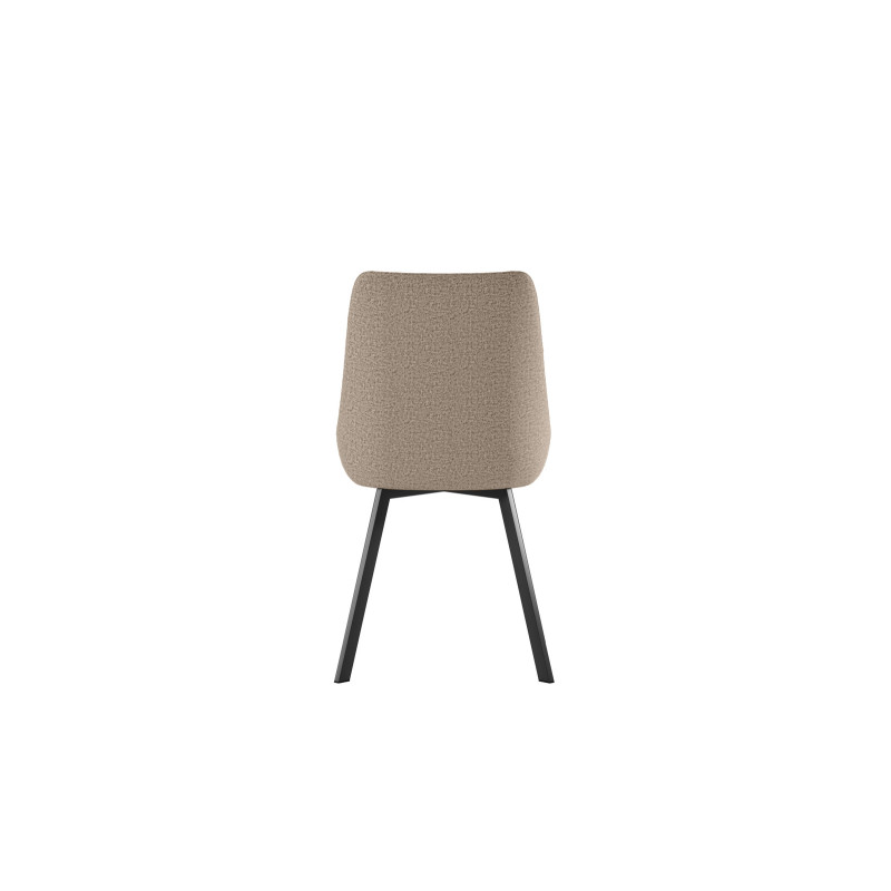 Set di 4 Sedie in Microfibra Fox 48cm X 60cm H 87cm Stones