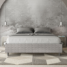 Letto Sommier imbottito Matrimoniale 160x200 cm tessuto Aragona Azelia