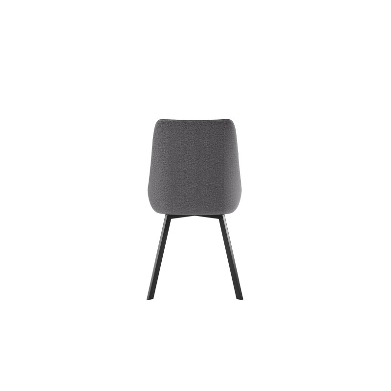 Set di 4 Sedie in Microfibra Fox 48cm X 60cm H 87cm Stones