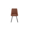 Set di 4 Sedie in Microfibra Fox 48cm X 60cm H 87cm Stones