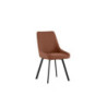 Set di 4 Sedie in Microfibra Fox 48cm X 60cm H 87cm Stones