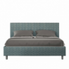 Letto imbottito Matrimoniale 160x190 cm tessuto Aragona Adele