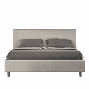 Letto imbottito Matrimoniale 160x200 cm tessuto Labirinto Adele
