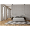 Letto imbottito Matrimoniale 160x200 cm tessuto Aragona Adele